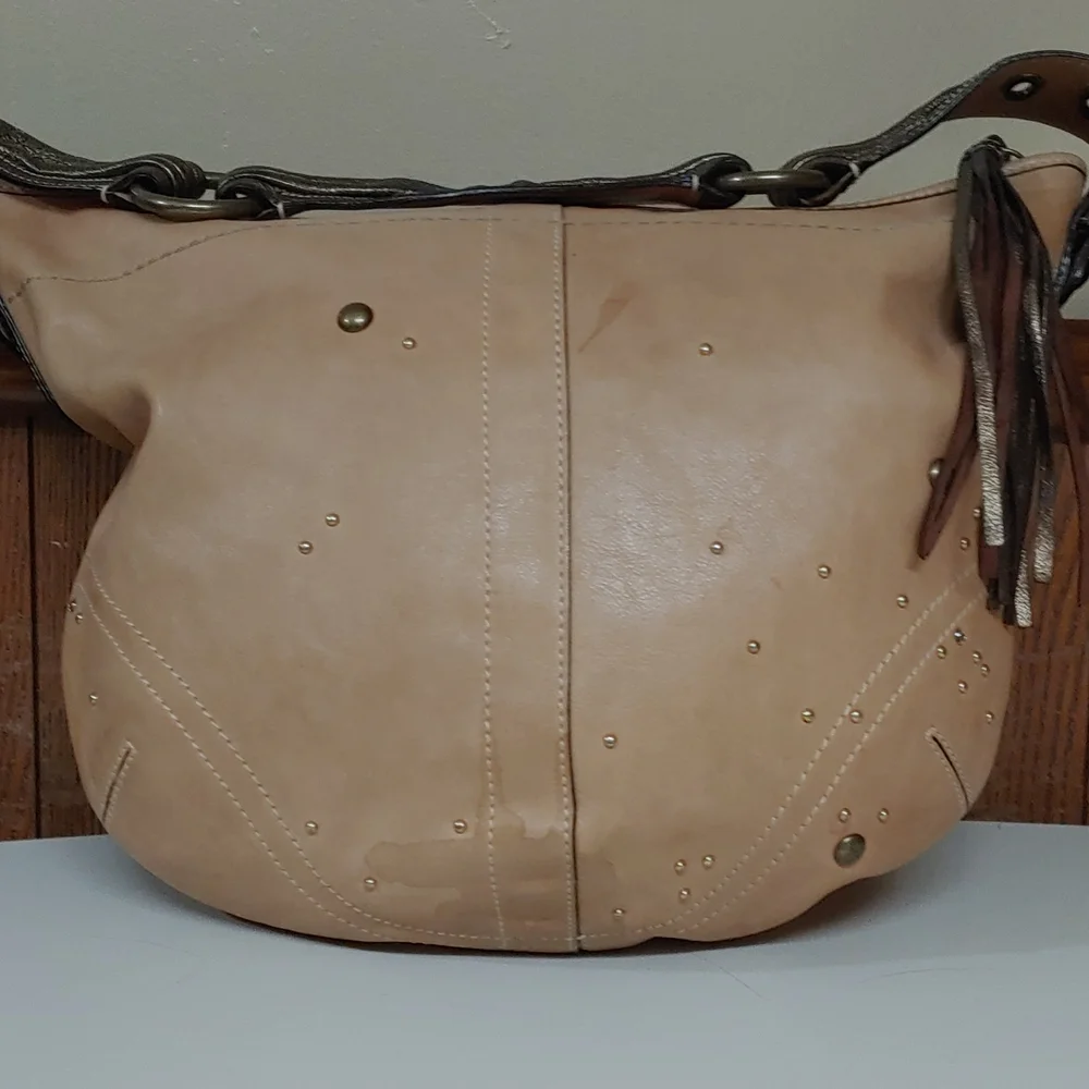 Coach Vanchetta Crystal Studded Leather Hobo Shoulder Bag - Picture 3 of 17